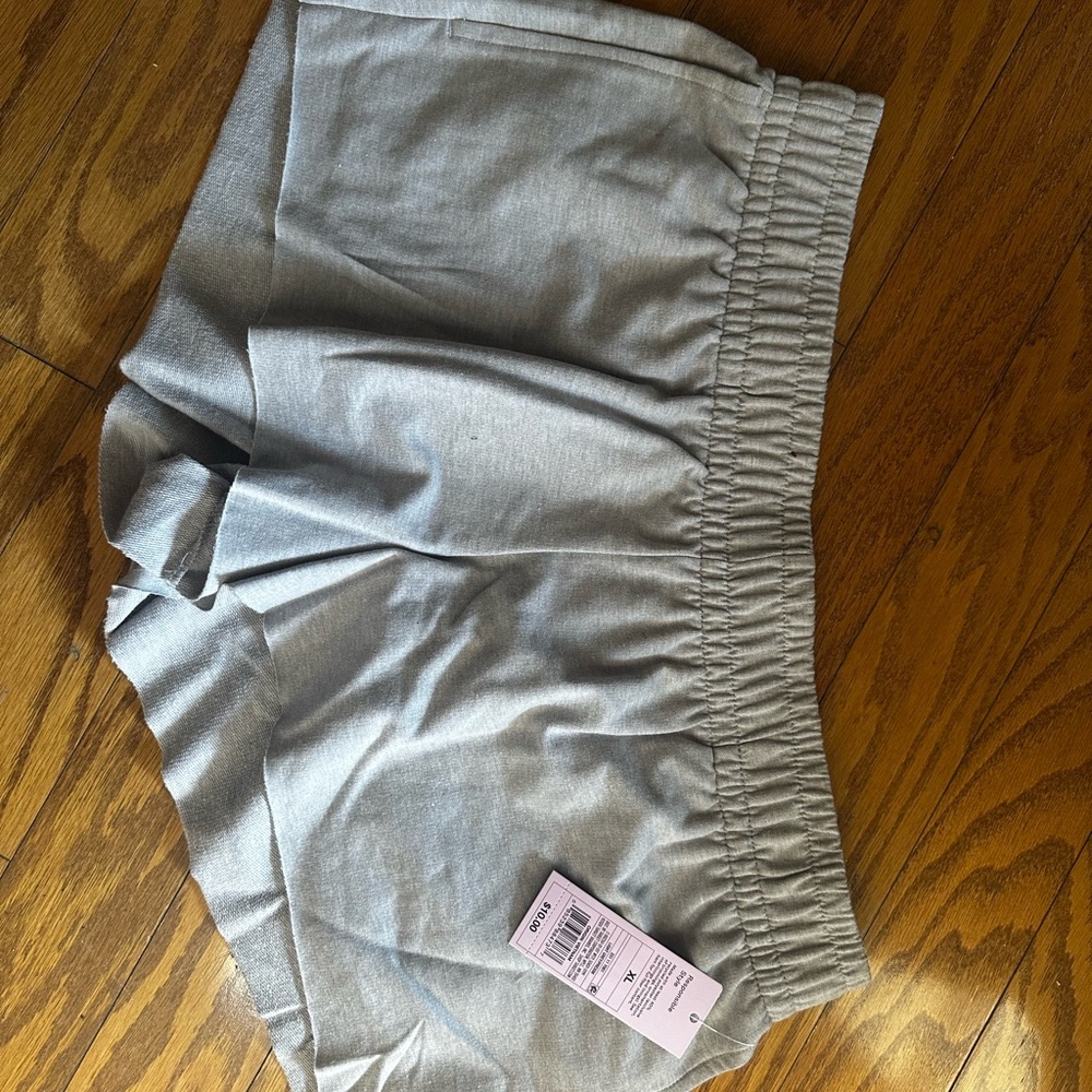 Light Gray Pull-On Lounge Shorts Elastic Waist Wild Fable - Picture 3 of 5